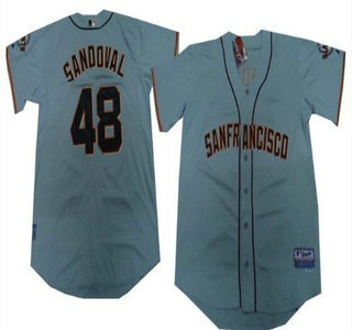 San Francisco Giants #48 Pablo Sandoval Gray Kids Jersey