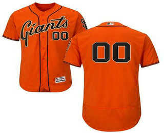 San Francisco Giants Orange Men's Customized Flexbase Jersey