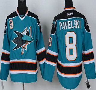 San Jose Sharks #8 Joe Pavelski Green NHL Jersey