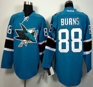San Jose Sharks #88 Brent Burns 2014 Blue Jersey