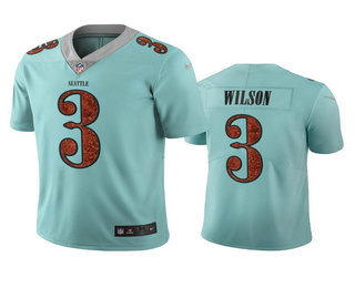 Seattle Seahawks #3 Russell Wilson Light Blue City Edition Vapor Limited Jersey