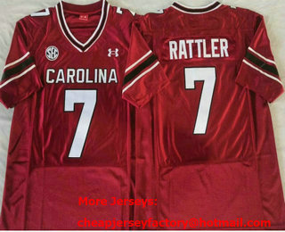 South Carolina Gamecock Red #7 Spencer Rattler Red College Limited Football Jersey