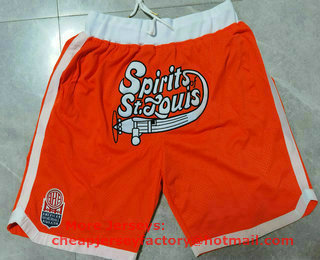 Spirits of St. Louis Orange Just Don Swingman Throwback Shorts