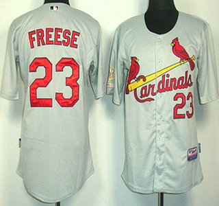 St. Louis Cardinals #23 David Freese Gray Kids Jersey