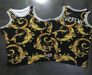 Supreme Nike Foamposite Collection Black Basketball Jersey