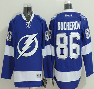 Tampa Bay Lightning #86 Nikita Kucherov Blue Jersey