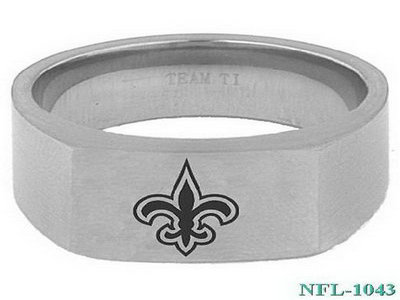 Team Titanium New Orleans Saints 10mm Signet Ring fl
