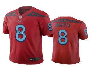Tennessee Titans #8 Marcus Mariota Red Vapor Limited City Edition Jersey