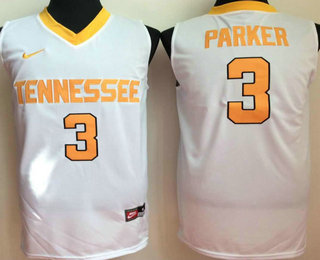 Tennessee Volunteers #3 Candace Parker White College Basketball Jersey