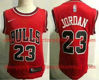 Toddler Chicago Bulls #23 Michael Jordan Red Nike Swingman Stitched NBA Jersey