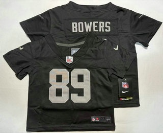 Toddler Las Vegas Raiders #89 Brock Bowers Limited Black Vapor Jersey