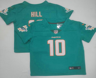 Toddler Miami Dolphins #10 Tyreek Hill Aqua 2022 Vapor Limited Stitched NFL Jersey