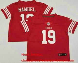 Toddler San Francisco 49ers #19 Deebo Samuel Limited Red Vapor Stitched Jersey