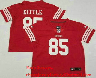 Toddler San Francisco 49ers #85 George Kittle Limited Red Vapor Stitched Jersey