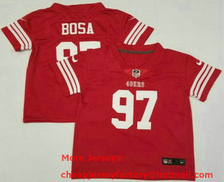 Toddler San Francisco 49ers #97 Nick Bosa Limited Red Vapor Stitched Jersey