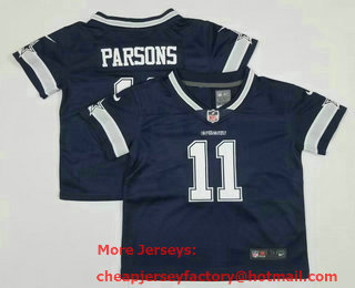 Toddlers Dallas Cowboys #11 Micah Parsons Navy Blue 2021 Vapor Untouchable Stitched Nike Limited Jersey