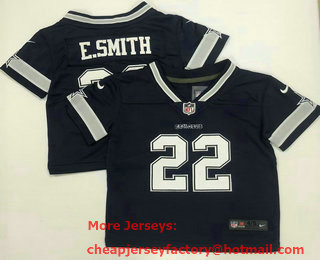 Toddlers Dallas Cowboys #22 Emmitt Smith Navy Blue 2017 Vapor Untouchable Stitched NFL Nike Limited Jersey