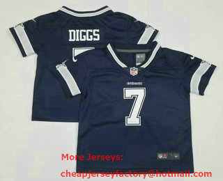 Toddlers Dallas Cowboys #7 Trevon Diggs Navy Blue 2021 Vapor Untouchable Stitched Nike Limited Jersey