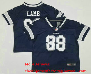 Toddlers Dallas Cowboys #88 CeeDee Lamb Navy Blue 2021 Vapor Untouchable Stitched Nike Limited Jersey