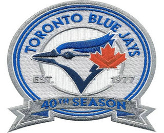Toronto Blue Jays 40th Season Est. 1977 Patch