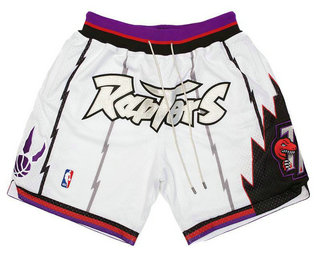 Toronto Raptors (White) JUST DON By Mitchell & Ness