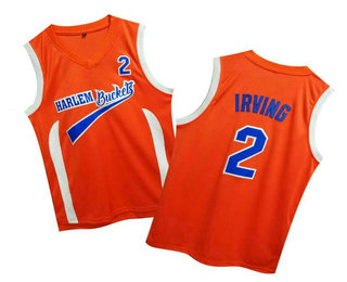 Uncle Drew Harlem Buckets 2 Kyie Irving Orange Movie Basketball Jersey