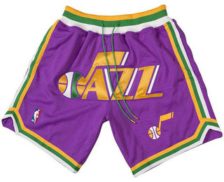 Utah Jazz Shorts (Purple) JUST DON By Mitchell & Ness