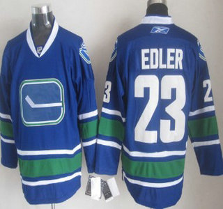 Vancouver Canucks #23 Edler Blue Third Jersey