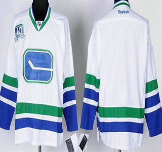 Vancouver Canucks Blank White Third Kids Jersey