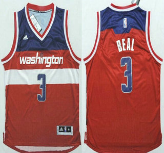 Washington Wizards #3 Bradley Beal Revolution 30 Swingman New Red Jersey