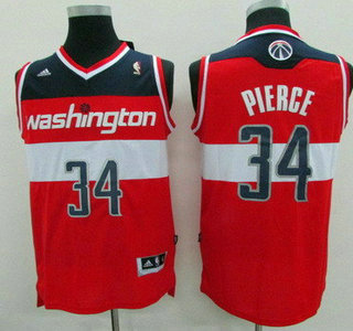 Washington Wizards #34 Paul Pierce Revolution 30 Swingman Red Jersey