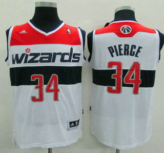Washington Wizards #34 Paul Pierce Revolution 30 Swingman White Jersey