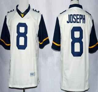 West Virginia Mountaineers #8 Karl Joseph 2013 White Limited Jersey