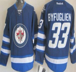Winnipeg Jets #33 Dustin Byfuglien Navy Blue Kids Jersey