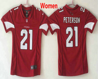 Women's Arizona Cardinals #21 Patrick Peterson Red 2017 Vapor Untouchable Stitched NFL Nike Limited Jersey