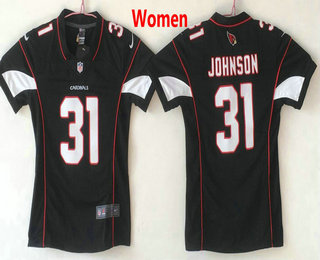 Women's Arizona Cardinals #31 David Johnson Black 2017 Vapor Untouchable Stitched NFL Nike Limited Jersey