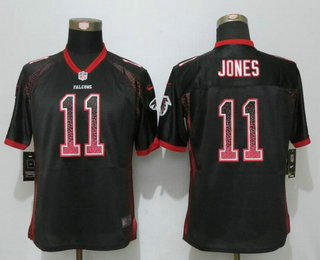 Women's Atlanta Falcons #11 Julio Jones Black Drift Stitched NFL Nike Fashion Jersey