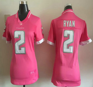 Women's Atlanta Falcons #2 Matt Ryan Pink Bubble Gum 2015 NFL Jersey