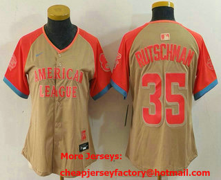 Women's Baltimore Orioles #35 Adley Rutschman Cream 2024 All Star Limited Stitched Jersey