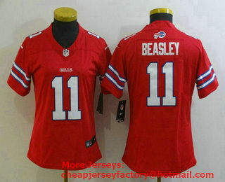 Women's Buffalo Bills #11 Cole Beasley Red 2017 Vapor Untouchable Stitched NFL Nike Limited Jersey