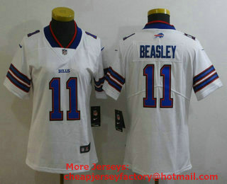 Women's Buffalo Bills #11 Cole Beasley White 2017 Vapor Untouchable Stitched NFL Nike Limited Jersey