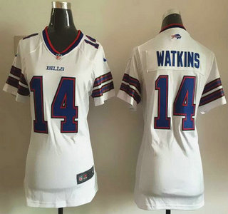 Women's Buffalo Bills #14 Sammy Watkins White Road NFL Nike Game Jersey