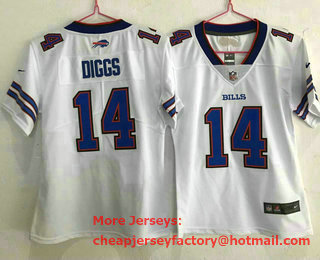 Women's Buffalo Bills #14 Stefon Diggs White 2020 Vapor Untouchable Stitched NFL Nike Limited Jersey