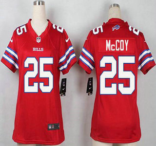 Women's Buffalo Bills #25 LeSean McCoy Red 2015 NFL Nike Game Jersey
