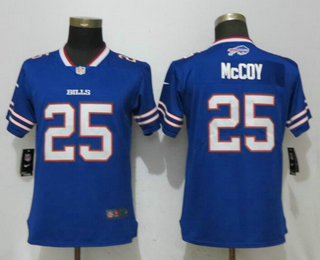 Women's Buffalo Bills #25 LeSean McCoy Royal Blue 2017 Vapor Untouchable Stitched NFL Nike Limited Jersey