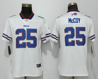 Women's Buffalo Bills #25 LeSean McCoy White 2017 Vapor Untouchable Stitched NFL Nike Limited Jersey