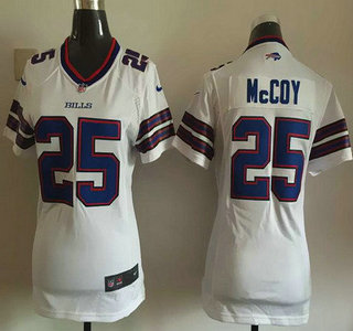 Women's Buffalo Bills #25 LeSean McCoy White Road NFL Nike Game Jersey