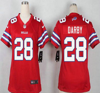 Women's Buffalo Bills #28 Ronald Darby Red 2015 NFL Nike Game Jersey