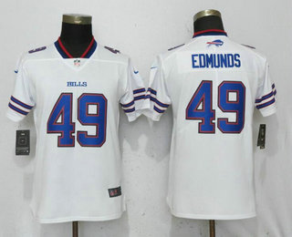 Women's Buffalo Bills #49 Tremaine Edmunds White 2018 Vapor Untouchable Stitched NFL Nike Limited Jersey