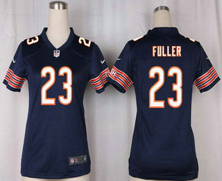 Women's Chicago Bears #23 Kyle Fuller Navy Blue Team Color Stitched NFL Nike Game Jersey